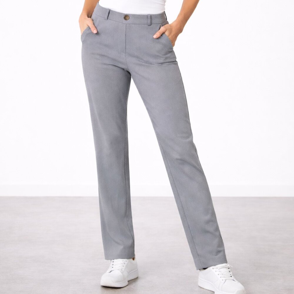 Counterparts Gray Slim Fit‎ Career Slacks Straight Leg Work Pants – Size 13